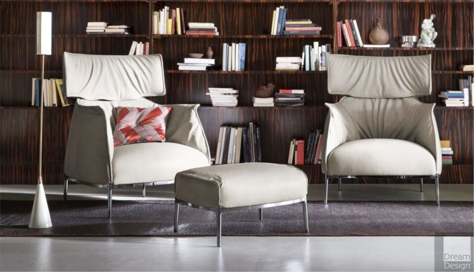 Archibald insp Highback Armchair