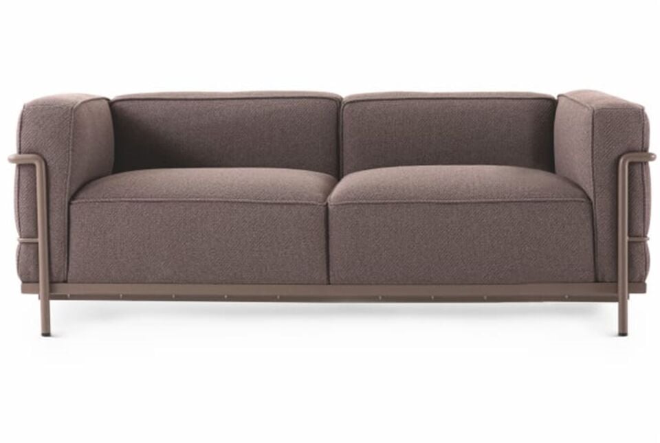 Le Corbusier insp LC3 Grand Confort Outdoor Loveseat Sofa