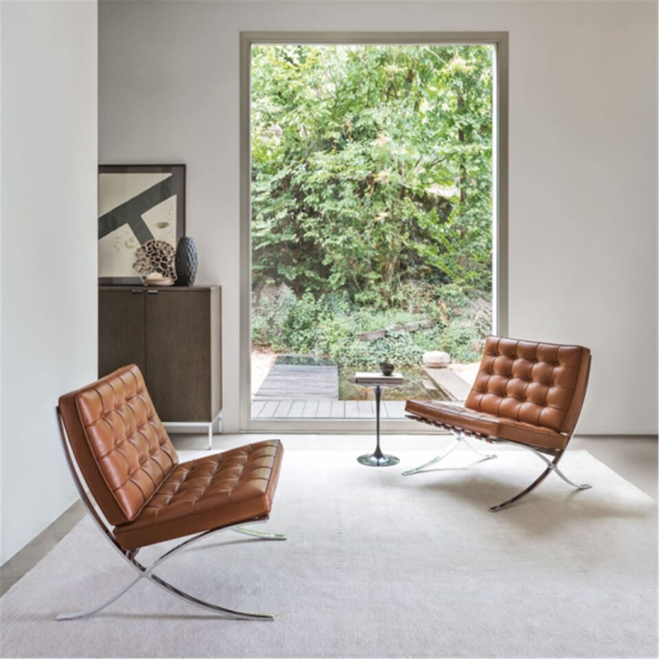Mies van de Rohe Barcelona insp Chair