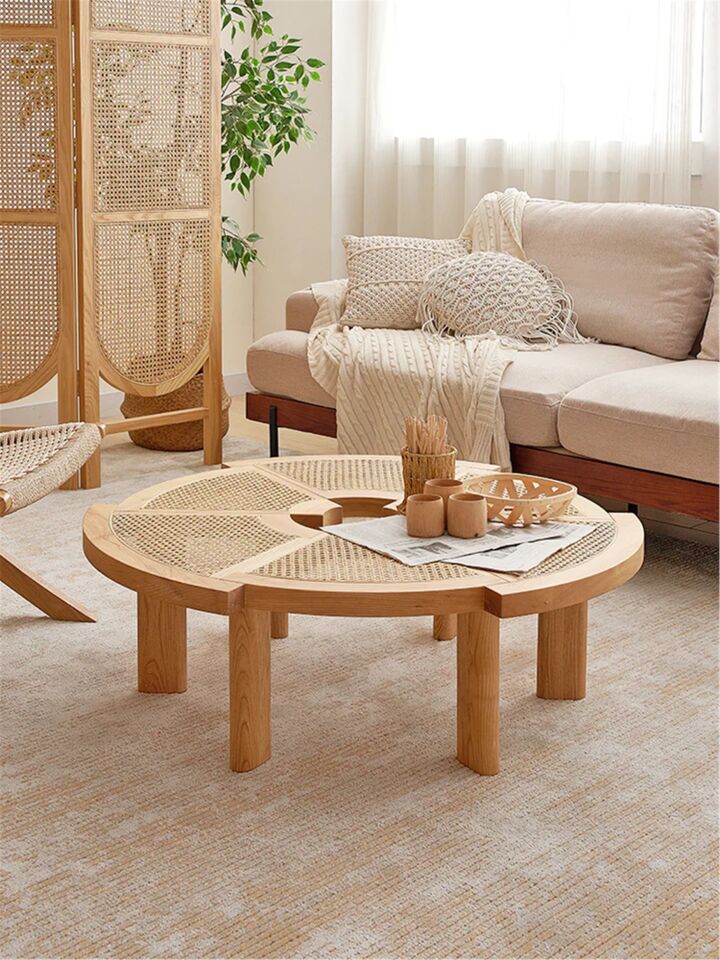 Charlotte Perriand insp Rio Round Tea Table