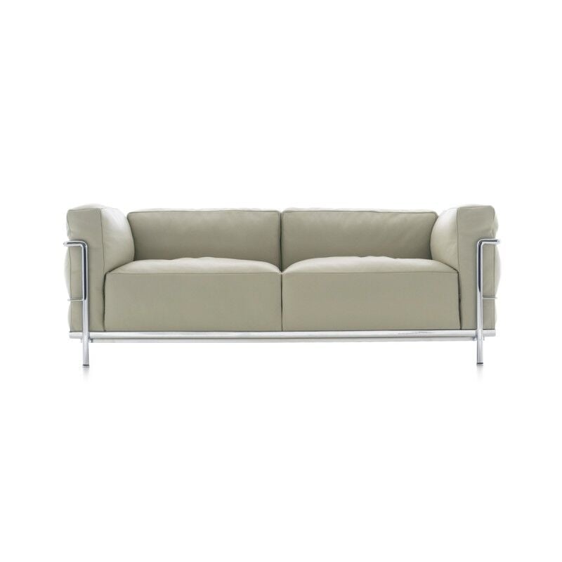 Le Corbusier insp LC3 Grand Confort Loveseat Sofa