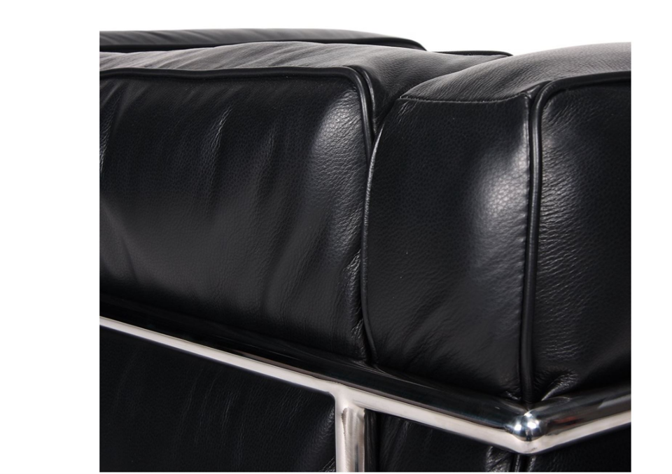 Le Corbusier insp LC3 Grand Confort Loveseat Sofa