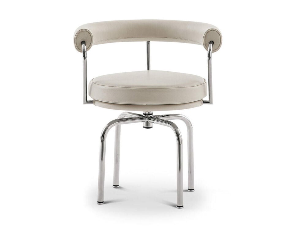Le Corbusier insp LC7 dönen Sandalye