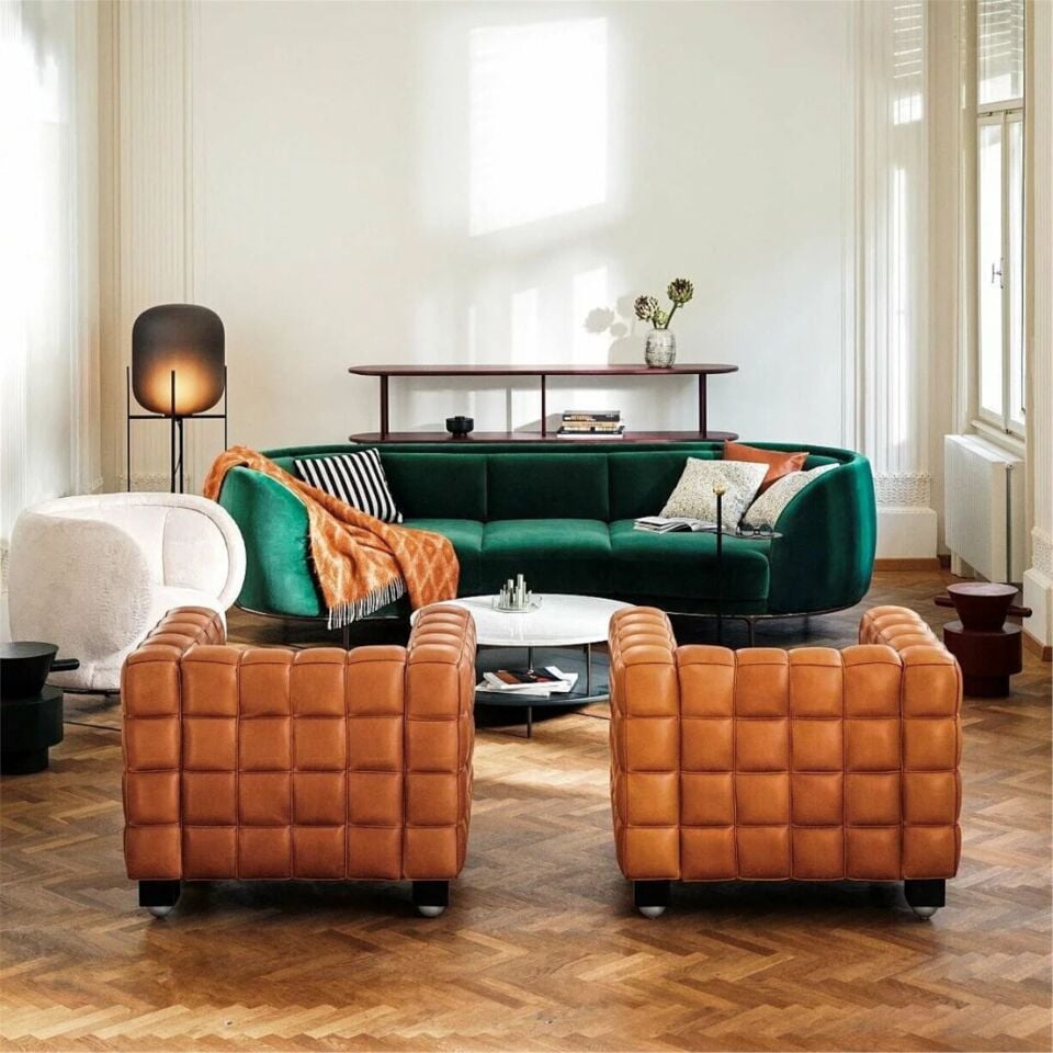 Josef Hoffmann insp Kubus Armchair