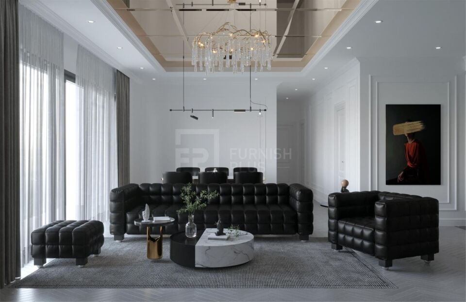 Josef Hoffmann insp Kubus Sofa