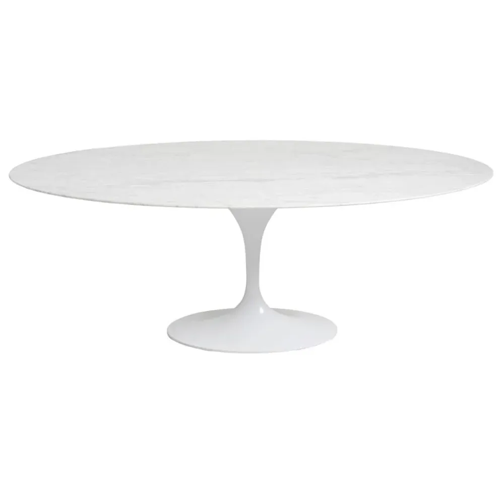 Eero Saarinen insp Tulip Oval Dining Table