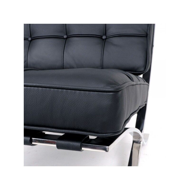 Mies van de Rohe Barcelona insp Loveseat Sofa