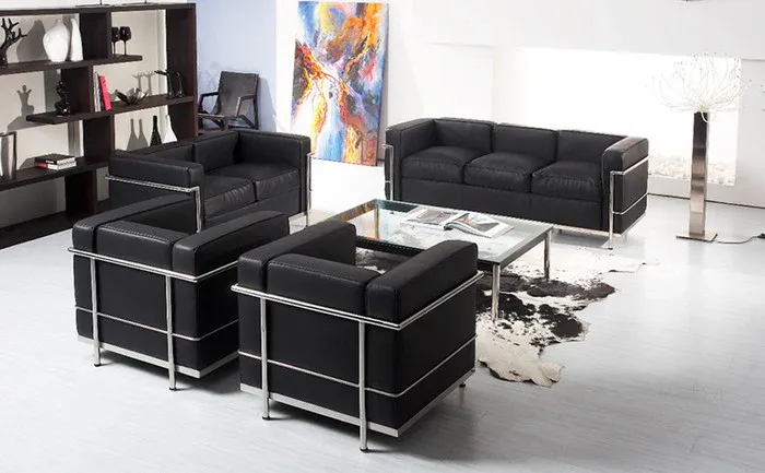 Le Corbusier insp LC2 Petit Comfort Armchair