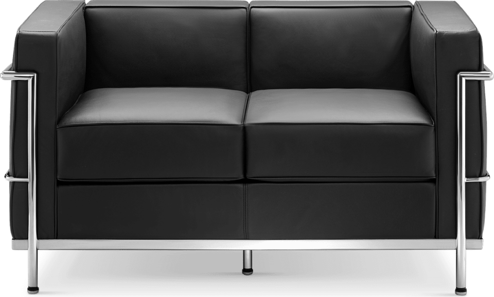 Le Corbusier insp LC2 Petit Confort Loveseat Sofa